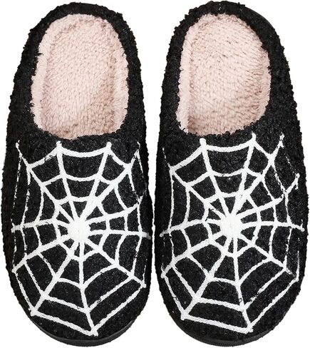 Slippers Winter Womens Mens Fluffy plush slippers Cute Cartoon House Slippers Cuddly Warm shoes Indoor Outdoor Girls Women horror slippers fun slippers in Kuwait