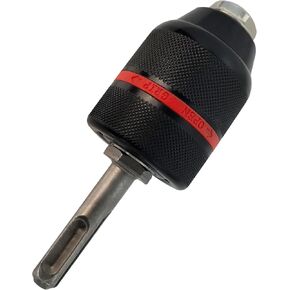 Keyless Drill Chuck with SDS Plus Adaptor for BOSCH 1/2 in Change Self-tighten Drill Chuck, Self-Tighten, 3-Jaw SDS chuck adapter for Straight Shank Drill Bits