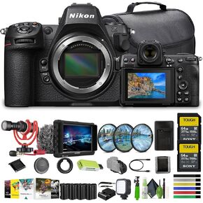 Nikon Z8 Professional Full Frame Mirrorless 8K Video & Stills Hybrid FX Camera + 3X EN-EL15C Battery + 2X 64GB SF-M Tough Series Memory Card+ Photo Editing Software + Mic + External Monitor + More