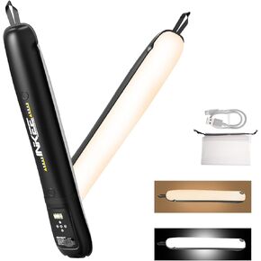 INKEE GC12 BI-Color Handheld LED Light,CRI 95+,12W 2700K-6500K Inflatable Portable Photography Light with 18.5W Lithium Battery for Outdoor Photography, Video Recording