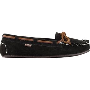 حذاء بدون كعب Sabrina Moc ll نسائي من Lamo مصنوع من الجلد الأصلي ودانتيل أسود سهل الارتداء in Kuwait