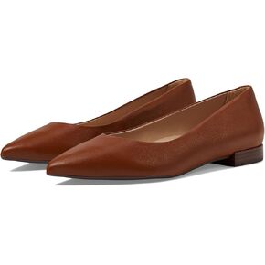 Womens Genuine Leather Comfort Slip on Pointed Toe Dress Flat
