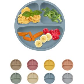 RYASHOP Suction Plates for Baby - Silicone Baby Plates with Suction First Meal Baby Suction Plate Suction Plates for Toddlers Kids
