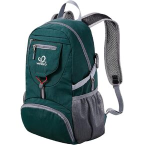 WATERFLY Small Lightweight Packable Backpack: 20l Ultra Light Foldable Travel Hiking Camping Daypack Day Pack for Man Woman