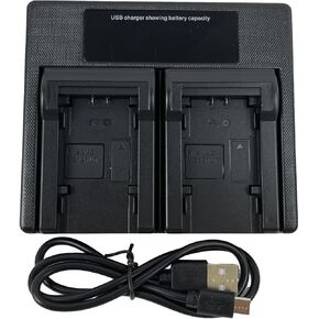 USB Dual Camera Charger for for BN-VG107 BN-VG107U BN-VG107US BN-VG114U BN-VG114US BN-VG121 BN-VG121U BN-VG121US
