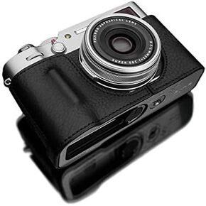 Gariz HG-X100VBK Genuine Leather Half Case for Fuji X100V, Black