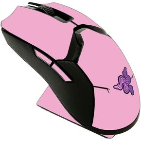 MightySkins Skin Compatible with Razer Viper Ultimate - Solid Pink | Protective, Durable, and Unique Vinyl Decal wrap Cover | Easy to Apply, Remove, and Change Styles | Made in The USA