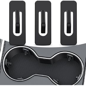 6 PCS Car Cup Holder Position Limiter, Vehicle Water Bottle Stabilizer, Shock Absorption Design, Universal Automotive Cup Slot Restrictor Accessories for Car Truck SUV (Black)