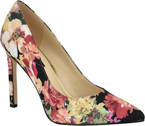 Nine West Women's Tatiana Pump, Black Fall Floral Multi 009, 8 in Saudi Arabia