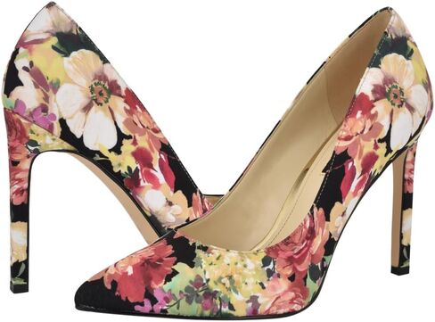 Nine West Women's Tatiana Pump, Black Fall Floral Multi 009, 8 in Saudi Arabia