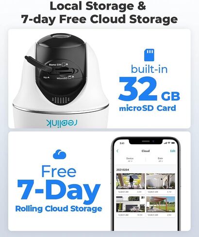 REOLINK 4G LTE Cellular Security Camera Outdoor, Pan Tilt, Wireless Solar Powered, 2K HD Night Vision, 2-Way Talk, Smart Person/Vehicle Detection, No WiFi, Go PT Plus + SP -US Version (Renewed) in Saudi Arabia