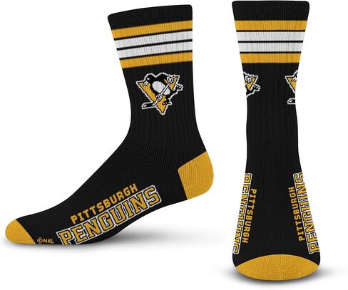 للأقدام العارية NCAA Kansas Jayhawks 4 Stripe Deuce Crew Sock Team Color Medium in Saudi Arabia