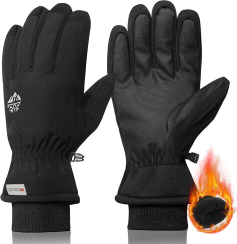 RIGWARL Waterproof Mens Women Gloves for Cold Weather, -5℉ Warm Winter Thermal Gloves with Touch Screen, Anti-Slip Lightweight Snow Gloves Winter for Driving Running Cycling Hiking in Kuwait