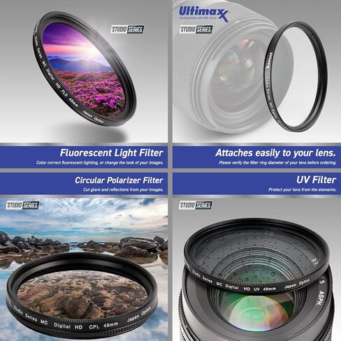 Tamron 17-70mm f/2.8 Di III-A VC RXD Lens for Sony E + Water-Resistant Lens Pouch, 6PC Gradual Color Filter Kit, 4PC Macro Close-Up Filter Kit, 3PC Multi-Coated UV Filter Kit & More (22pc Bundle) in Saudi Arabia