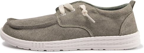 حذاء بدون كعب نسائي سهل الارتداء من القماش برباط، حذاء رياضي مريح وخفيف الوزن، حذاء كاجوال مع نعل داخلي قابل للتنفس، حذاء قارب عصري in Kuwait