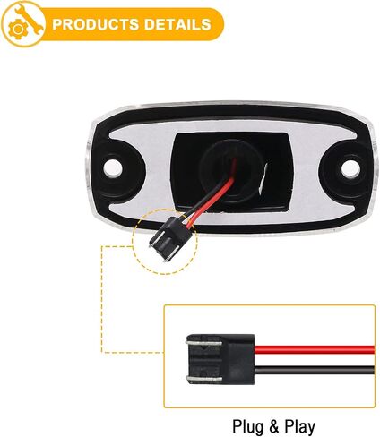 R&F Auto 5PCS LED Rear Roof Cab Lights Replacement for RAM Promaster Vans 1500 2500 3500 2014-2022 Rear Roof Mounted Cab Light Lamp Reflective Lights Assembly Smoked Lens in Saudi Arabia