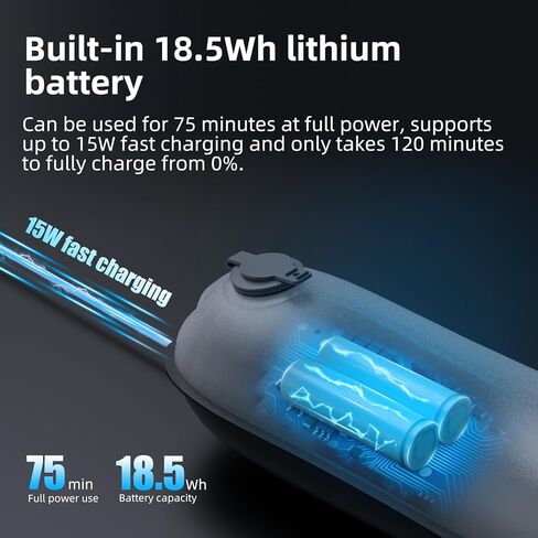مصباح LED محمول INKEE GC12 ثنائي اللون، CRI 95+، 12 وات 2700K-6500K ضوء تصوير محمول قابل للنفخ مع بطارية ليثيوم 18.5 وات للتصوير الفوتوغرافي في الهواء الطلق وتسجيل الفيديو in Kuwait
