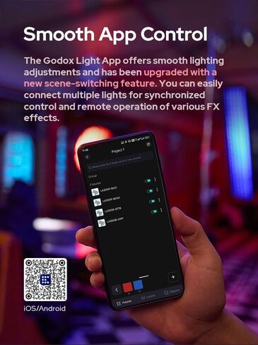 Godox Litemons LA150R 165W RGB LED Monolight with Bowens Mount Reflector, APP Control, 1800-10,000K CCT, CRI/TLCI 95, AC Power for Video Production and Vlogging in Saudi Arabia