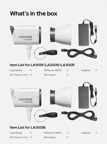 Godox Litemons LA150R 165W RGB LED Monolight with Bowens Mount Reflector, APP Control, 1800-10,000K CCT, CRI/TLCI 95, AC Power for Video Production and Vlogging in Saudi Arabia