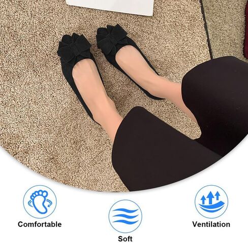Padgene Women's Casual Pointed Toe Bowknot Ballet Flats, Ladies Ballerina Flats Girls Fashionable Ballet Pumps Dolly Shoes Womens Stylish Comfy Office Driving Flat Shoes Slip On Loafers in Saudi Arabia