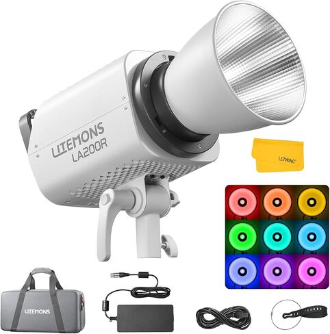 Godox LA Series LED Video Light,Bowens Mount Continuous Output Lighting (220W-LA200R K1) in Saudi Arabia