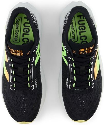 New Balance Men's FuelCell Supercomp Trainer V3 Running Shoe, White/Cyber Jade, 9.5 in Saudi Arabia