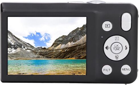 C7 8K 68MP Digital Camera, 2.7in Timer Shoot Beauty Camera, Filter Video Recording Compact Digital Camera, Portable Daily Travel 16X Zoom Smart Camera (Black) in Saudi Arabia