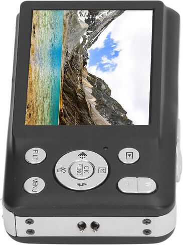 C7 8K 68MP Digital Camera, 2.7in Timer Shoot Beauty Camera, Filter Video Recording Compact Digital Camera, Portable Daily Travel 16X Zoom Smart Camera (Black) in Saudi Arabia