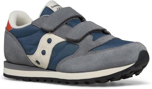 حذاء رياضي Saucony Originals Jazz ذو خطاف وحلقة مزدوج (للأطفال الكبار الصغار)، أزرق داكن/فضي/وردي، 13 US للجنسين in Saudi Arabia