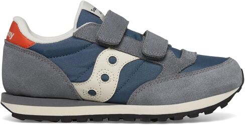 حذاء رياضي Saucony Originals Jazz ذو خطاف وحلقة مزدوج (للأطفال الكبار الصغار)، أزرق داكن/فضي/وردي، 13 US للجنسين in Saudi Arabia