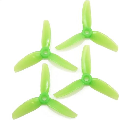 12pcs HQProp 3x5x3 3050 3" 3-Blade Propeller Set (6X CW / 6X CCW) Poly Carbonate (Green) in Saudi Arabia
