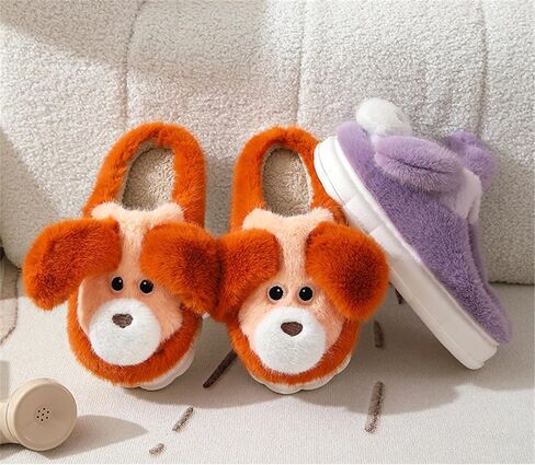 Dog cotton slippers Cartoon cotton slippers Cotton slippers Household cotton slippers Men's and women's cotton slippers in Kuwait