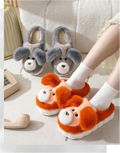 Dog cotton slippers Cartoon cotton slippers Cotton slippers Household cotton slippers Men's and women's cotton slippers in Kuwait