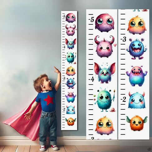 Wooden Height Growth Chart for Kids - Baby Wall Decor for Tracking Boys and Girls' Growth, Perfect Toddler Height Wall Chart for Nursery Room, Ruler for Playroom,Decor (Space Theme) in Saudi Arabia
