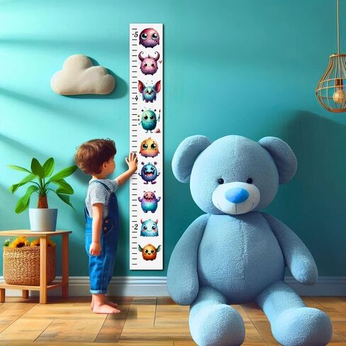 Wooden Height Growth Chart for Kids - Baby Wall Decor for Tracking Boys and Girls' Growth, Perfect Toddler Height Wall Chart for Nursery Room, Ruler for Playroom,Decor (Space Theme) in Saudi Arabia