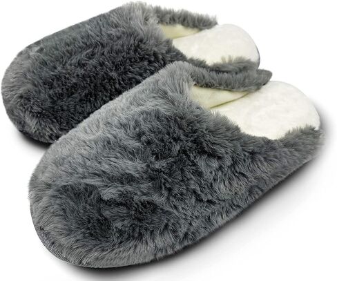 Women's Indoor Slippers Memory Foam Slip On Home Bedroom Winter Warm Lightweight Shoes with Non-Slip Rubber Sole in Saudi Arabia
