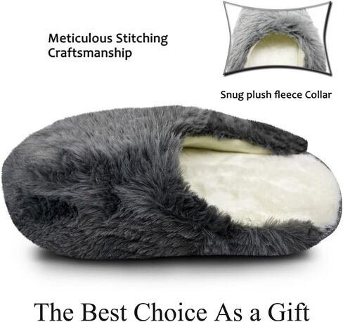 Women's Indoor Slippers Memory Foam Slip On Home Bedroom Winter Warm Lightweight Shoes with Non-Slip Rubber Sole in Saudi Arabia