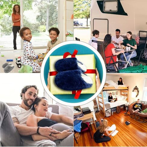 شبشب نسائي داخلي من الإسفنج الذكي سهل الارتداء في المنزل وغرفة النوم وشتاء دافئ وخفيف الوزن مع نعل مطاطي مانع للانزلاق in Kuwait