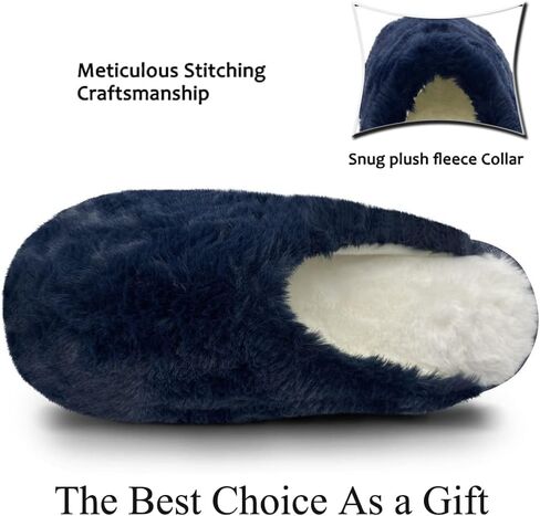 شبشب نسائي داخلي من الإسفنج الذكي سهل الارتداء في المنزل وغرفة النوم وشتاء دافئ وخفيف الوزن مع نعل مطاطي مانع للانزلاق in Kuwait