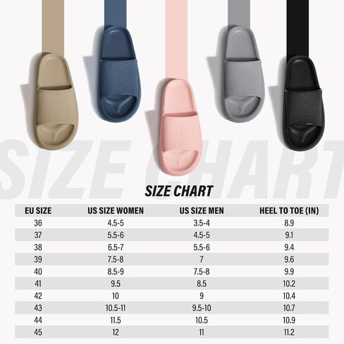 ATHMILE Cloud Slippers for Women Pillow Slides for Men Shower Shoes Thick Sole House Shoes for Bathroom Indoor Outdoor in Saudi Arabia