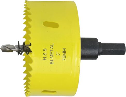 2-1/2 inch Hole Saw,64MM HSS Bi-Metal Hole Cutter with Mandrel Precision Cutting for Wood,Steel,Aluminium,Brass,Copper,Zinc in Saudi Arabia