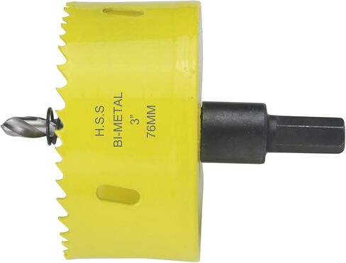 2-1/2 inch Hole Saw,64MM HSS Bi-Metal Hole Cutter with Mandrel Precision Cutting for Wood,Steel,Aluminium,Brass,Copper,Zinc in Saudi Arabia
