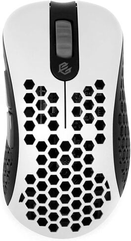 G-Wolves Gwolves Skoll Mini SK-S أبيض 50 جم ماوس ألعاب مريح بتصميم قرص العسل خفيف الوزن مع مستشعر 3389 - زلاجات PTFE - 16,000 نقطة في البوصة - كابل قابل للفصل (أبيض) (صغير) (متجدد) in Saudi Arabia