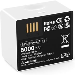 5500mAh Battery for Arlo Pro 3 Ultra High Capacity Rechargeable Battery for Arlo Ultra Arlo Ultra 2 Arlo Pro 3 Arlo Pro 4 Arlo Pro 5 Camera VMA5400 1-Pack