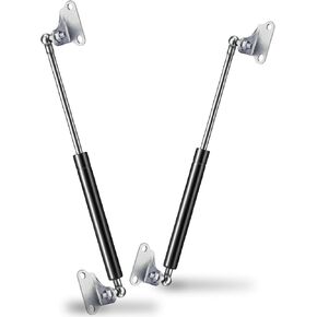 20 Inch 100lb/445N Gas Strut Shock Spring Lift Support for RV Camper Bed Storage Cover Door Tool Box Toy Lid Basement Boat Hatch TV Cabinet Chicken Coop Black Replacement Parts, Set of 2 by AUCLIDIS