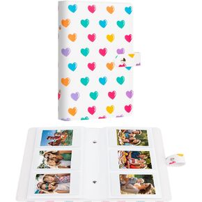2x3 Mini Photo Album,156 Horizontal Picture Book for Fujifilm Instax Mini 12 11 9 99 8 8+ 7s 40 EVO Liplay Instant Camera, Polaroid Mini Instant Film,Kpop Photocard Holder (Blue)