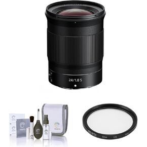Nikon NIKKOR Z 24mm f/1.8 S Lens, Bundle with ProOptic Pro Digital 72mm Multi Coated UV Filter, Cleaning Kit