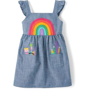 Gymboree,and Toddler Embroidered Sleeveless Skirtall Jumpers,Black Cat,4T
