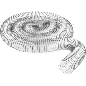 2-1/2" x 10' Ultra Flex Clear Vue Heavy Duty PVC Dust Debris and Fume Collection Hose