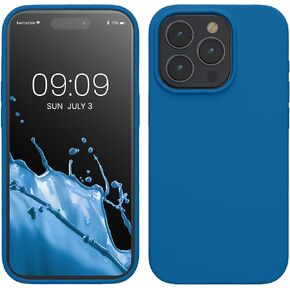 kwmobile Case Compatible with Apple iPhone 16 Pro Case - TPU Silicone Phone Cover with Soft Finish - Fruity Orange